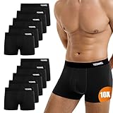 YESWEL Boxershorts Herren 10er Pack, Ohne Kratzenden Zettel Unterhosen...