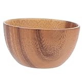 Alipis Holzschüssel aus Akazienholz Vintage Salatschüssel für Zuhause...