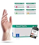 Viawant® Vinyl Pro Einweghandschuhe Vinyl Handschuhe L [100 Stück] Sehr...