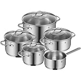 WMF Provence Plus Topfset Induktion 5-teilig, Kochtopf Set unbeschichtet...