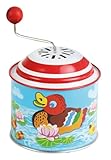 LENA 52761 tin Toys Musikdrehdose Kleine Enten, Musikdose ca. 10,5 x 7,5...