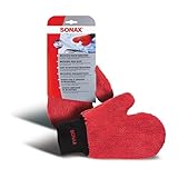 SONAX Microfaser WaschHandschuh (1 Stück) bequemer Handschuh mit maximalem...