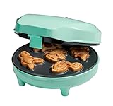 Bestron Waffeleisen für Mini-Dino-Cookie's, Mini-Cookie-Maker in...