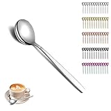 Berglander Silberner Teelöffel 12er Set, glänzender Edelstahl polierter...