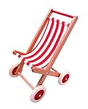 Holz-Wenzel 350009 - Puppenbuggy Maja aus Buchenholz, ca. 40 x 34 x 60 cm,...