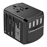 Evershop Reiseadapter Reisestecker Weltweit 224+ Ländern Universal Travel...