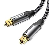 VENTION Optisches Kabel Toslink-Kabel 1,5m, Optisches digitales Audiokabel...