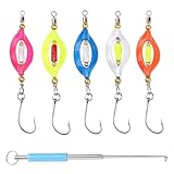 JaneYi 5 Stück Forellen Angeln Spoon Set Forellenköder Spoon Twister...