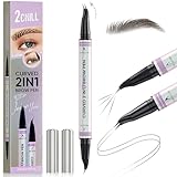 2CHILL 30° Gebogener Augenbrauenstift, Magic 2-in-1 Eyebrow Pencil,...