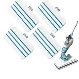 4 Stück Waschbar Mikrofaser -Pad für Black Decker Steam Mop, Mikrofaser...