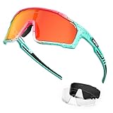 KAPVOE Polarisiert Fahrradbrille Herren Damen Rennrad Brille Sport...