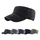 CheChury Unisex Army Military Cap Herren Army Stil Cap Baumwolle...