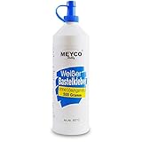 Meyco weißer Bastelkleber 500 g - trocknet transparent - ohne...
