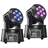 BETOPPER Moving Head Bühnenlicht LED 7x8W DMX RGBW Professioneller Mini...