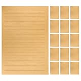 PLAFOPE Vintage Kraftpapier Briefpapier 50 Blatt A5 Reißfest Retro Design...
