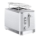 Russell Hobbs Toaster [für 2 Scheiben] Inspire Weiss mit hochwertiger...