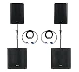 Pronomic Powerstage Concert 1815 2.2 - aktives PA-Set mit 2x 18'-Subwoofer...