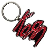 Rock Off officially licensed products Korn Rot Band Logo Schlüsselring...