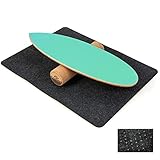 COSTWAY Balance Board aus Holz, Balancebrett, Balance Trainer Trickboard...