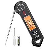 ThermoPro Fleischthermometer Digitaler Grillthermometer Faltbares...