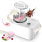 EUHOMY Eismaschine, Eismaschine mit Kompressor, 0.8L 100 Watt...