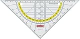 Brunnen 104975201 Geometrie-Dreieck / Geodreieck (für Schule und Büro, 16...