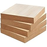 Belle Vous Naturbelassene Quadratische Holzplatten zum Basteln (4 Stk) -...