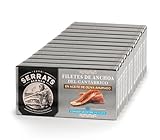 SERRATS - Kantabrische Sardellenfilets in geräuchertem Olivenöl -...