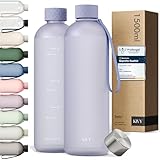 KIVY Trinkflasche 1,5 Liter- Kohlensäure geeignet & Auslaufsicher - Für...