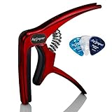 Leo Jaymz Robuster Gitarrenkapodaster für Akustik-/E-Gitarren,...