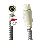 KIRCHHOFF 98657210 Waschmaschinenschlauch 1,5m, Zulaufschlauch mit 3/4' x...