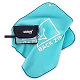 back zip KEENON Sports Microfaser-Handtuch inklusive Netztasche –...