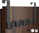 Menz Türgarderobe zum Einhängen aus Edelstahl, schwarz - Premium...