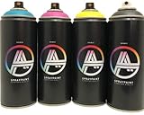 KLAMOTTEN STORE Double A Sprühdosen Set CMYK Farben 4 x 400 ml...