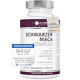 Maca Kapseln 4800mg je Tagesdosis - 200 Maca hochdosiert mit L-Arginin,...