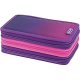 Herlitz Etui TriCase 31teilig befüllt, Dip Dye Pink/Purple, 1 Stück