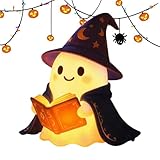 Halloween Lampe | Gruselige Nachtlampe,LED Deko Leseleuchte Mit Geisterbuch...
