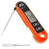 Fleischthermometer,Grillthermometermit Langer Edelstahl Sonde,Genau...
