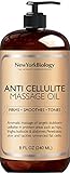 New York Biology Anti Cellulite Massageöl 240 ml - Hergestellt mit 100%...