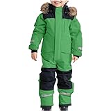 HEONSATI Schneeanzug Kinder Unisex Warme Mit Kapuze Und Taschen Winter...