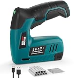 NEU MASTER Akku Tacker, 2-in-1 4V Elektrotacker Akku Mit USB-Kabel, 1000...
