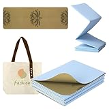 Enssy Kork Reise-Yogamatte, faltbar, klein, 173 x 61 x 0,4 cm, mit...