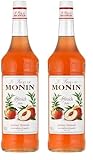 Monin Sirup Pfirsich (1 x 1,0l) (Packung mit 2)