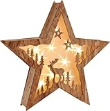 Haushalt International LED Weihnachtsstern Beleuchtung Fensterbeleuchtung...