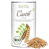 Carobpulver Bio Vegan - Natürliche Süße, Ballaststoffreich, reich an...