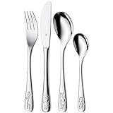 WMF Safari Kinderbesteck Set 4-teilig, Besteck Kinder Edelstahl,...