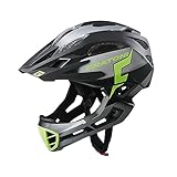 Cratoni C-Maniac Helm, Black/Lime Matte, S-M (52-56 cm)