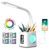 Schreibtischlampe Kinder LED, Tischlampe 10W Touch Dimmbar, Nachttischlampe...