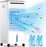 Klimaanlage Mobile Klimagerät Luftkühler mit Wasserkühlung 8L Wassertank...