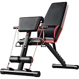 Verstellbare Hantelbank, Workout-Bankdrücken für Fitnessstudio, Fitness,...